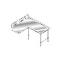 Aero Aerospec SS NSF Clean Island w/ Right Drainboard - 96 x 60 2CDI-R-96